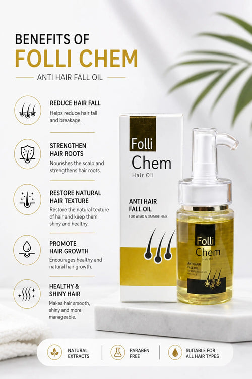 Anti Hair Fall Oil for Stronger Hair | Folli Chem