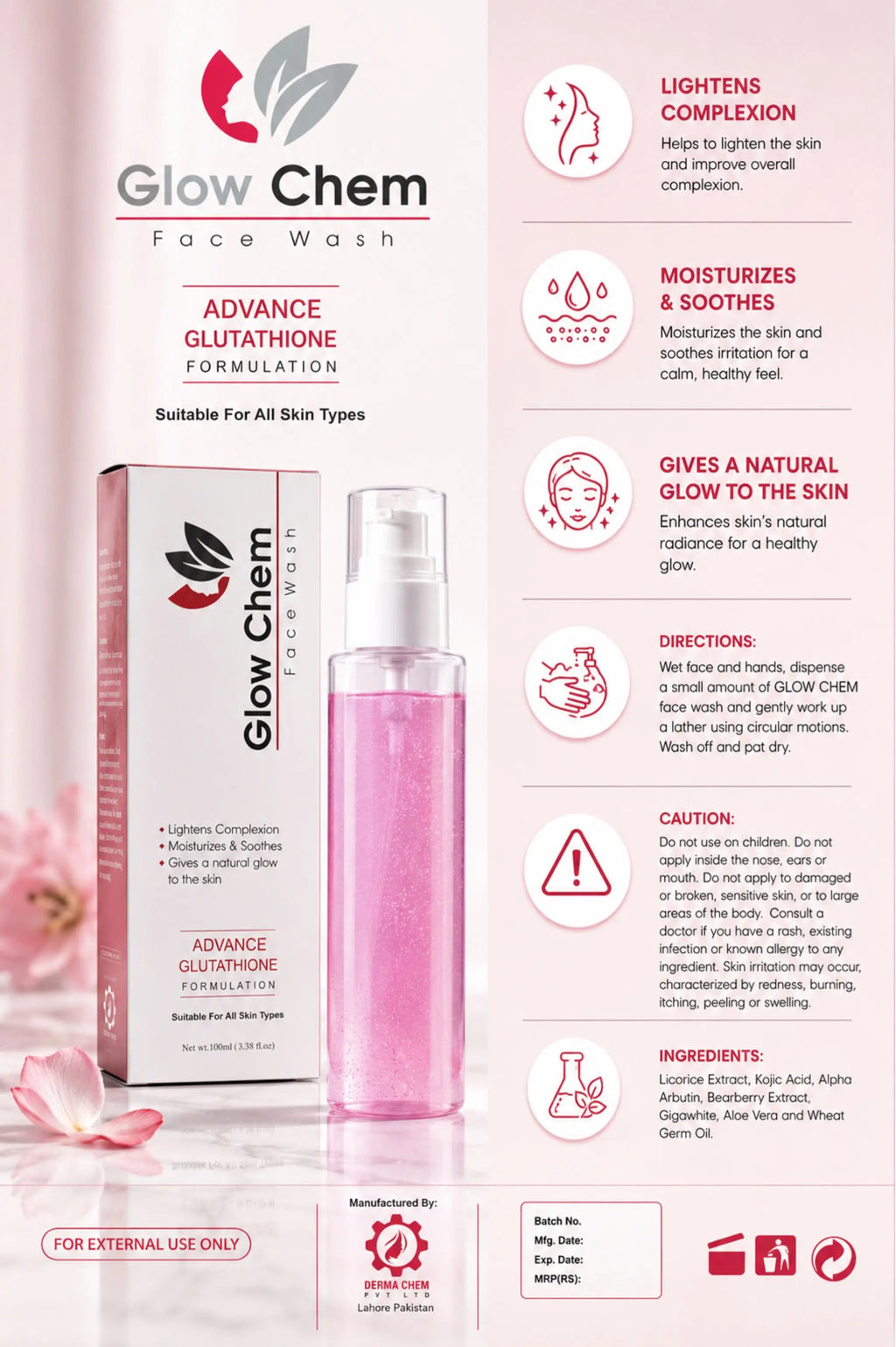 Glow Chem Creamy Face Wash