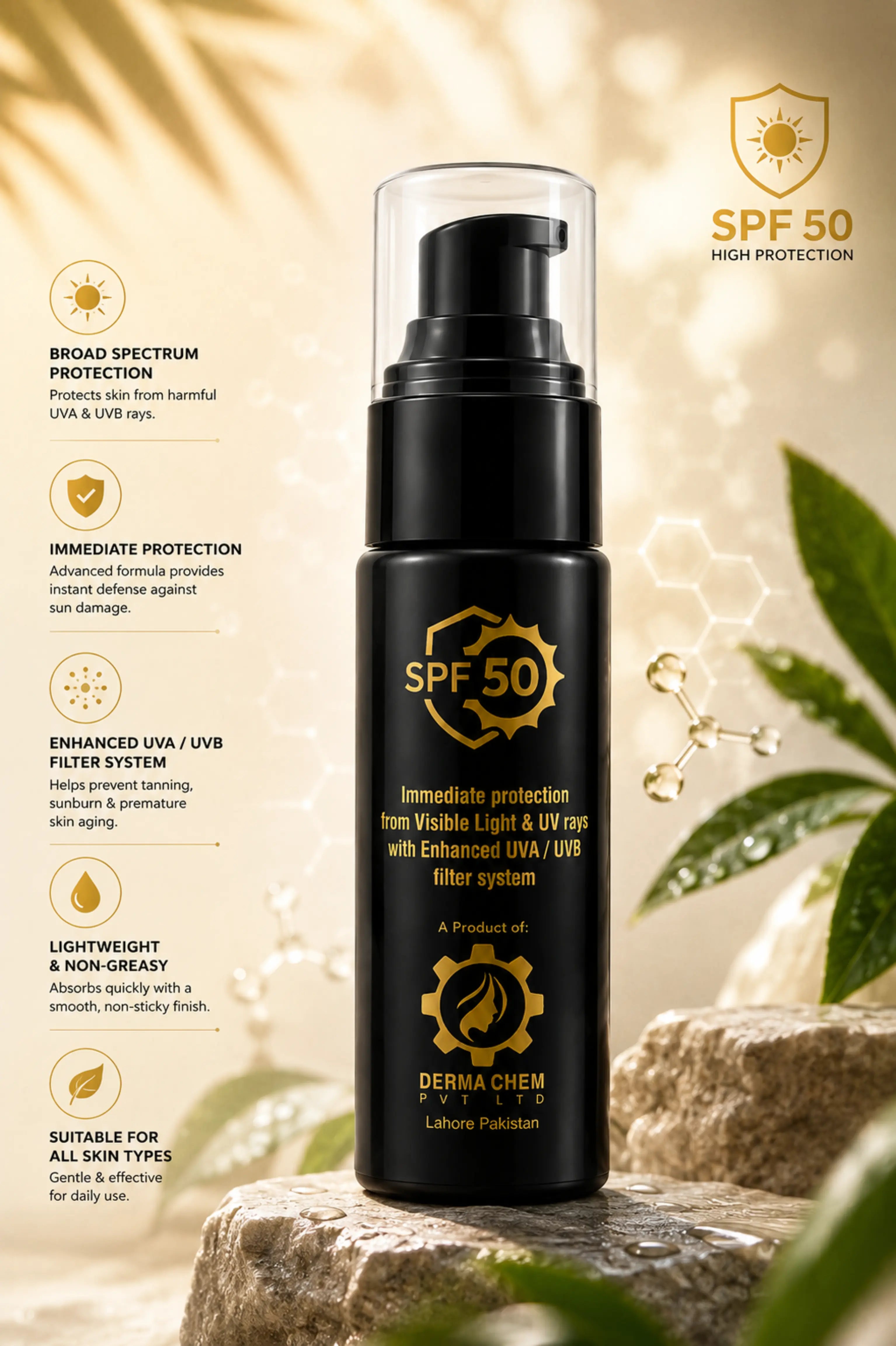 TintCHEM Sun Block Cream SPF 50