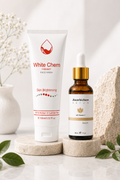 Dermachem Brightening & Glow Bundle | Whitechem Facewash + Ascorbichem Vitamin C Serum